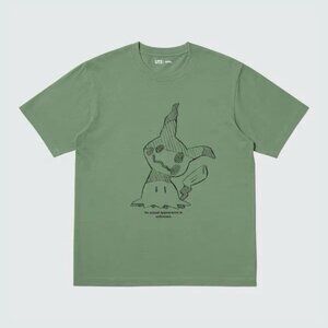 UNIQLO UT x Pokémon T Shirt Mimikyu Pikachu Japan Sz XL GREEN USA sz L